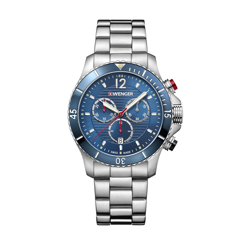 Wenger Sea Force Chrono Sat 43mm – Plava / Čelična Narukvica