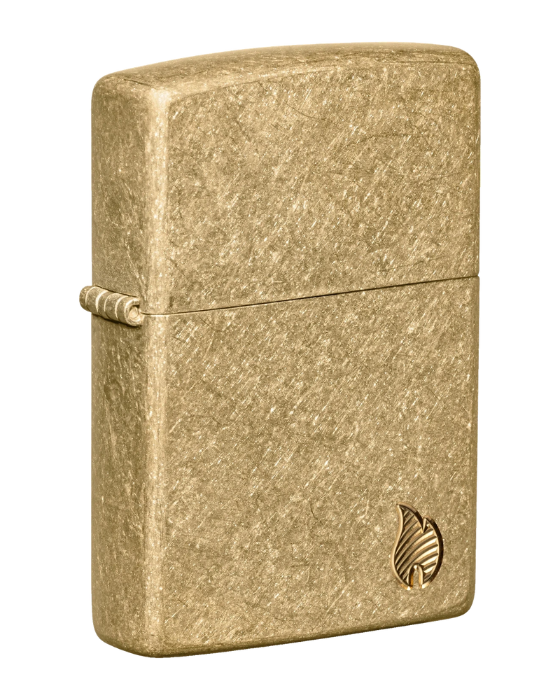 Zippo Armor Tumbled Brass Flame Design Benzinski Upaljač