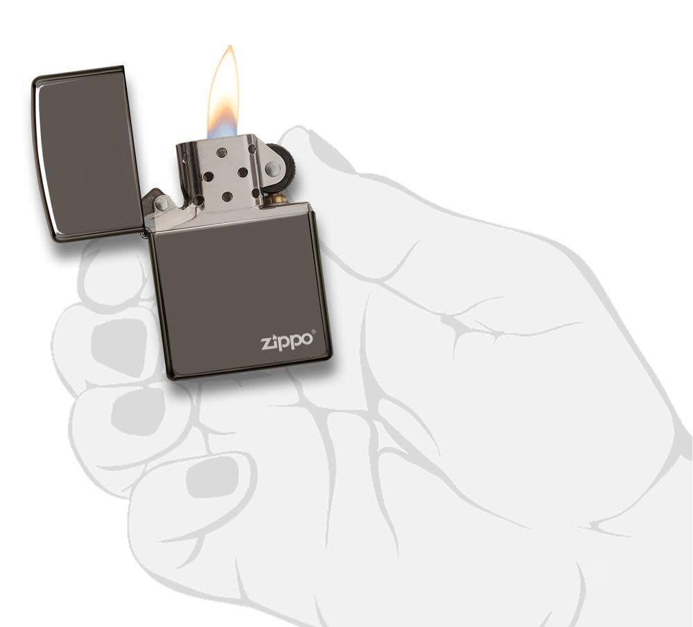 Zippo Upaljač 150ZL Black Ice sa Logom – slika 3