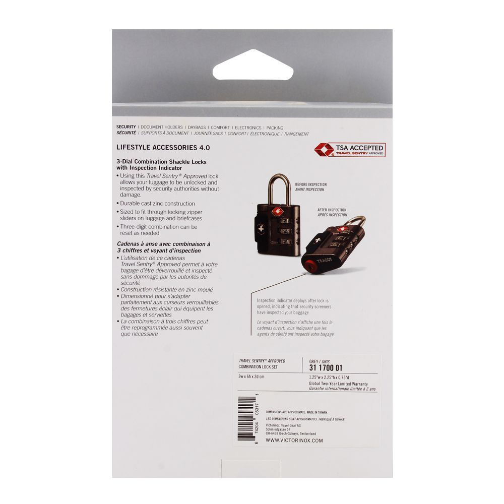Victorinox Travel Sentry Set Katanaca sa Šifrom – slika 3