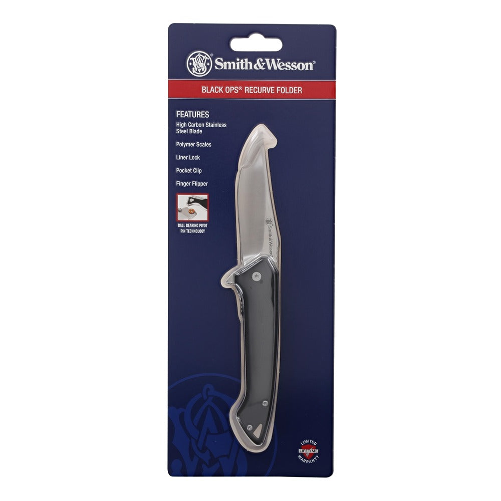 Smith & Wesson Sklopivi Džepni Nož Black Ops Recurve 1205899