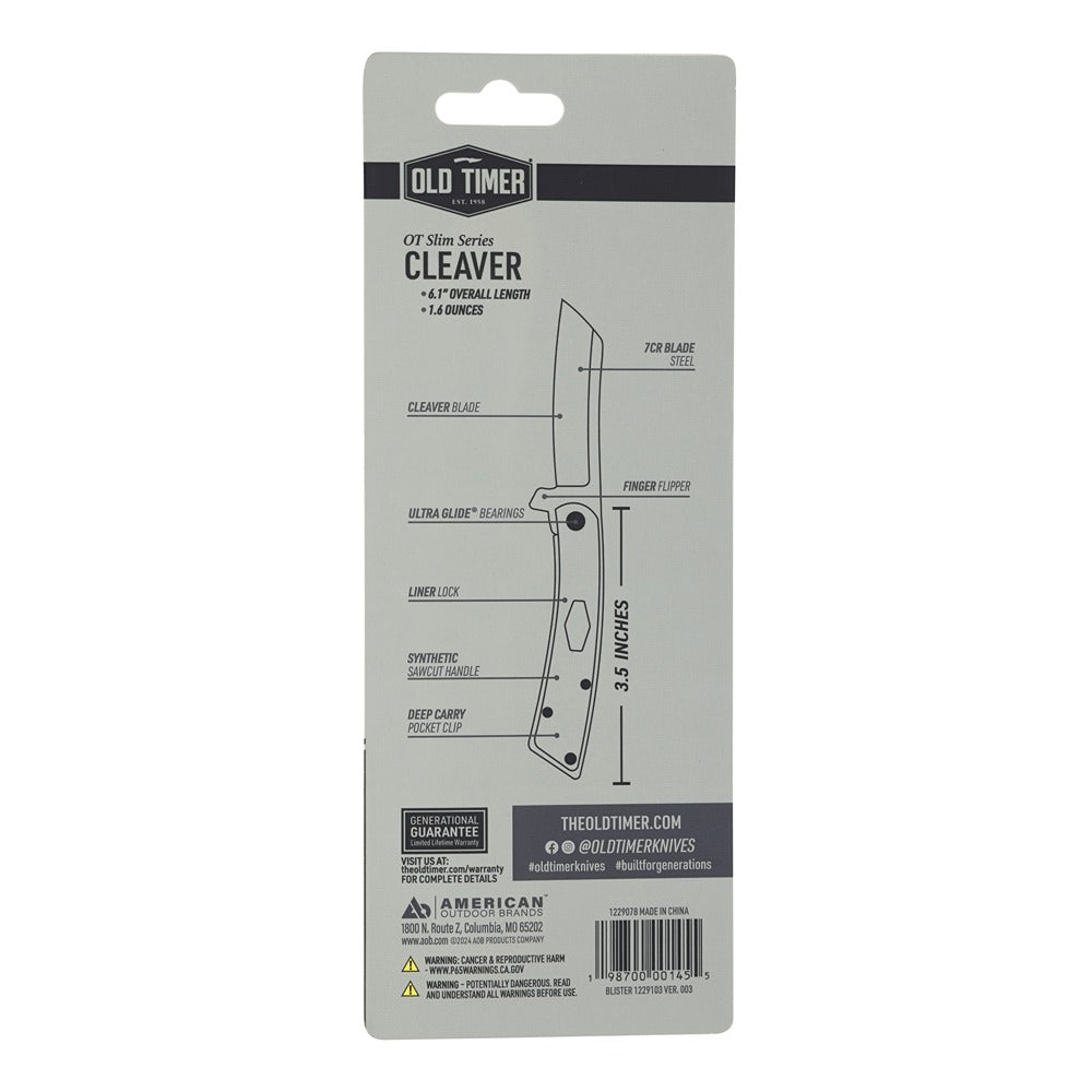 Schrade Old Timer Sklopivi Džepni Nož Slim Cleaver