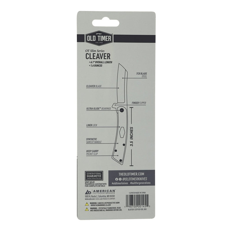 Schrade Old Timer Sklopivi Džepni Nož Slim Cleaver
