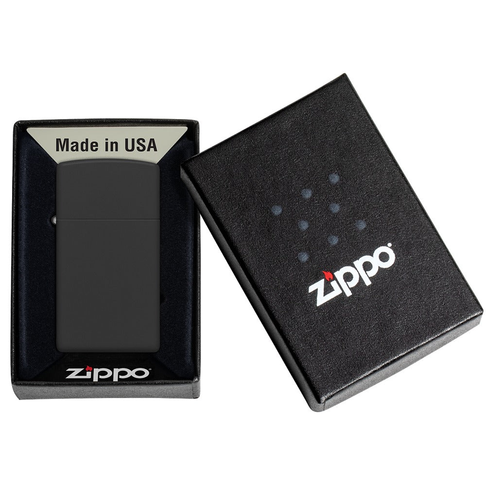 Zippo Upaljač 1618 Slim Black Matte – slika 10