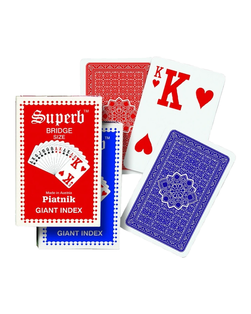 Piatnik Superb Giant Index Karte