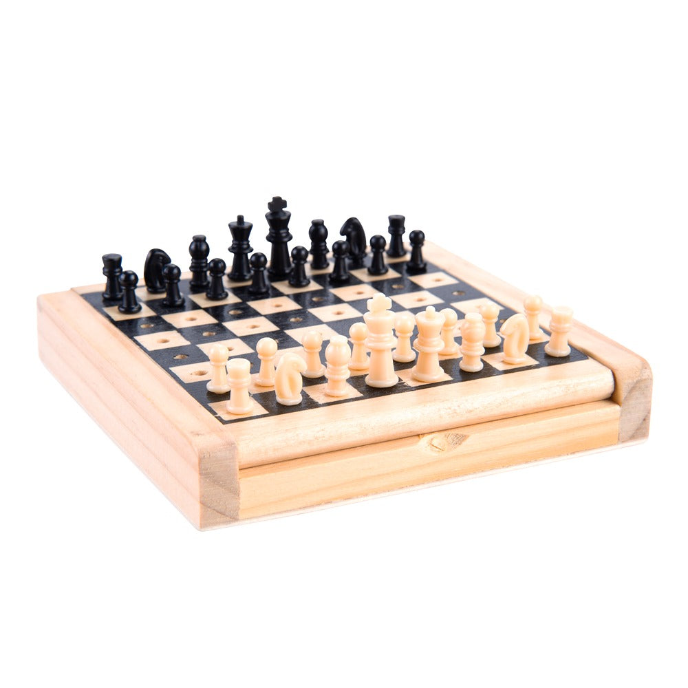 Engelhart Džepni Drveni Šah 12x12cm – slika 3