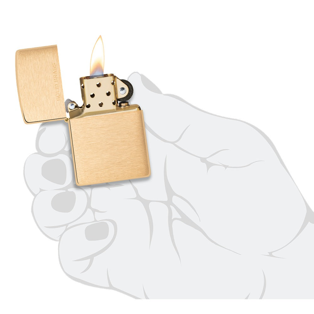 Zippo Upaljač 204 Classic Brushed Brass – slika 10