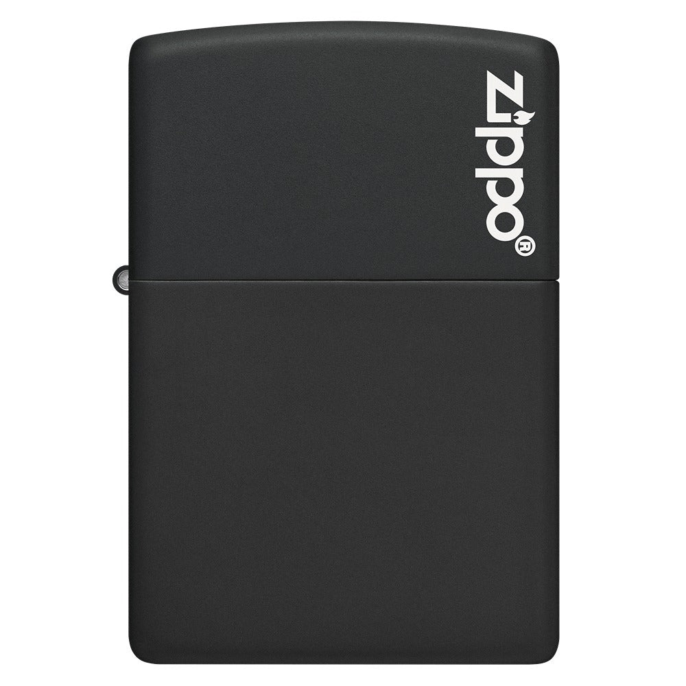 Zippo Upaljač 218ZL Black Matte sa Logom – slika 8