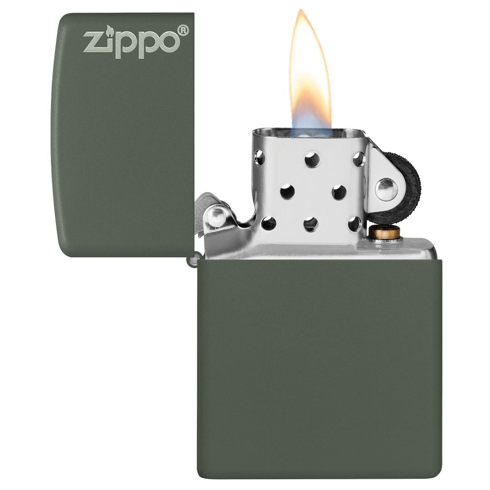 Zippo Upaljač 221ZL Green Matte sa Logom – slika 9