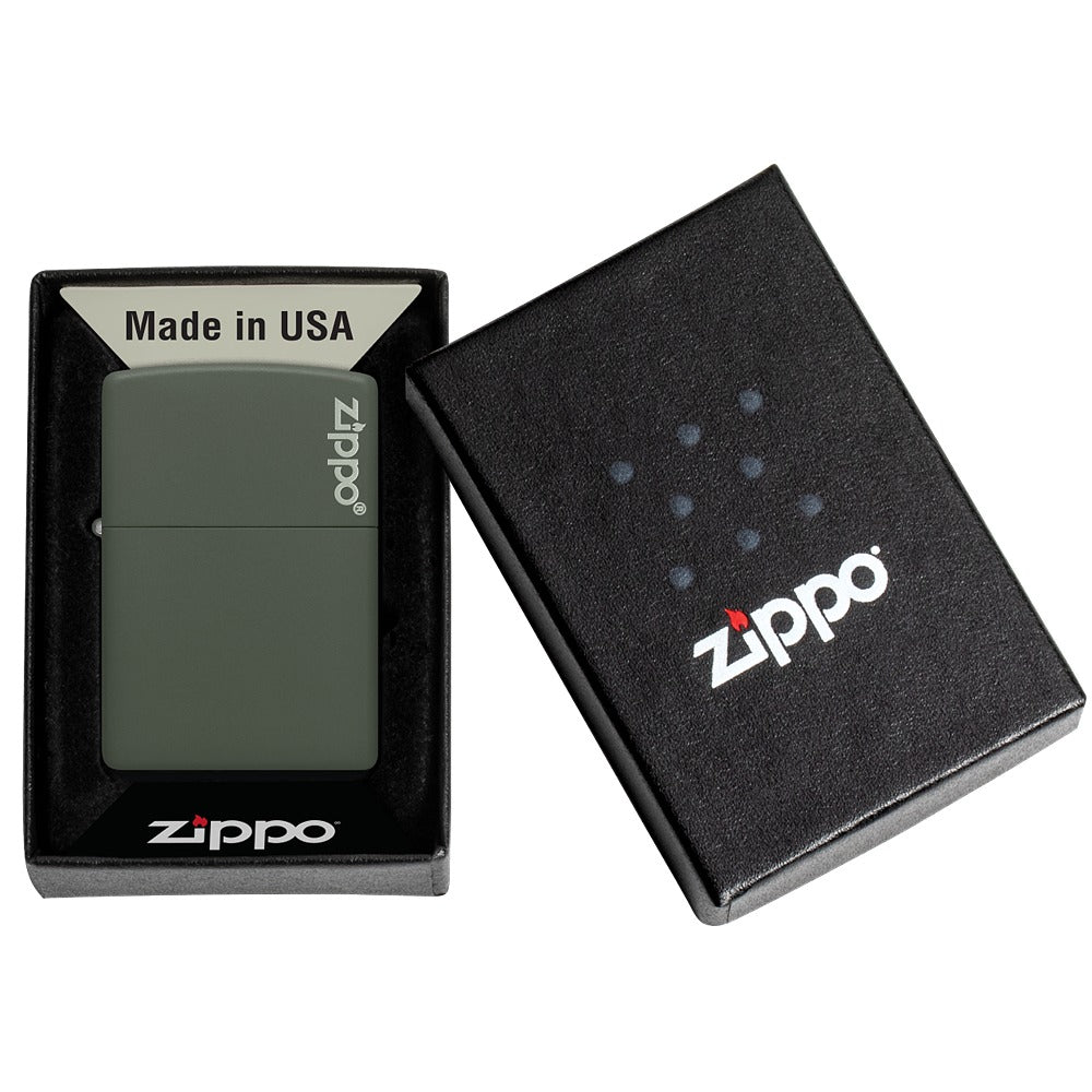 Zippo Upaljač 221ZL Green Matte sa Logom – slika 10