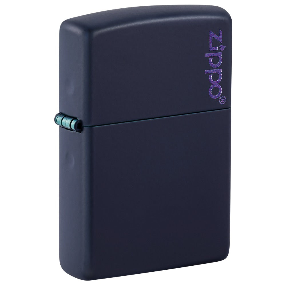 Zippo Navy Blue Matte Upaljač sa Logom – slika 7