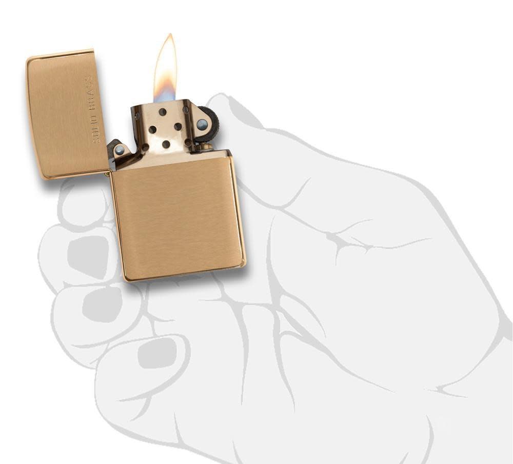 Zippo Upaljač 204 Classic Brushed Brass – slika 4