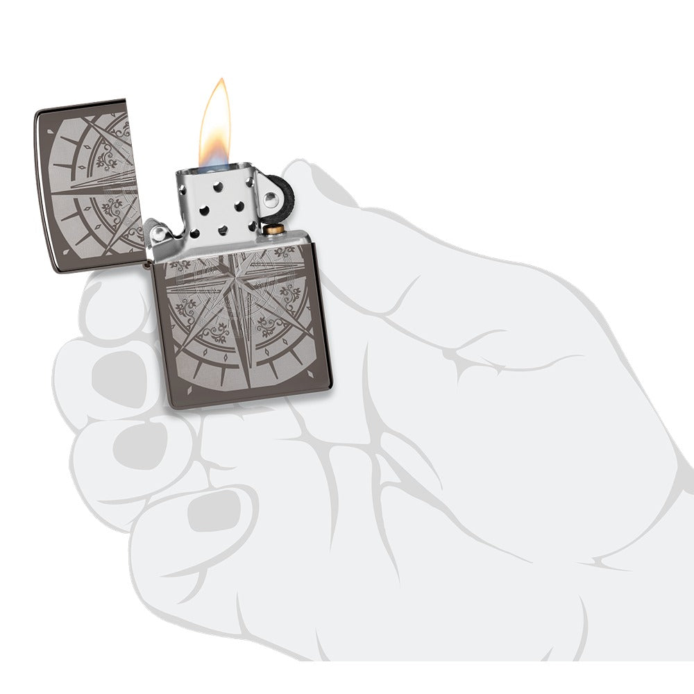 Zippo Upaljač 29232 Black Ice Compass – slika 10