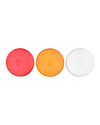 CLEAR/ORANGE/RED