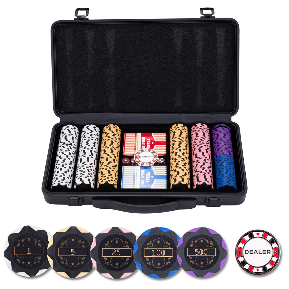 Engelhart Longfield Poker Set 300 Čipova Black Edition