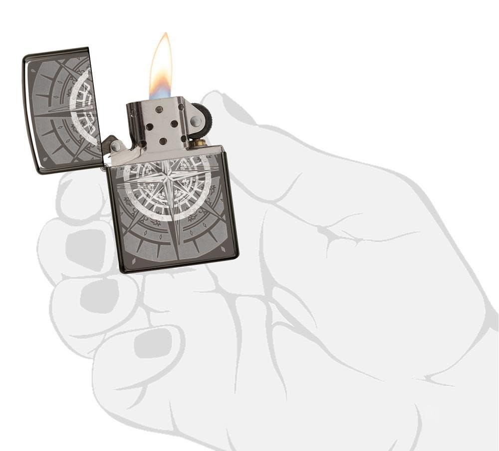 Zippo Upaljač 29232 Black Ice Compass – slika 3