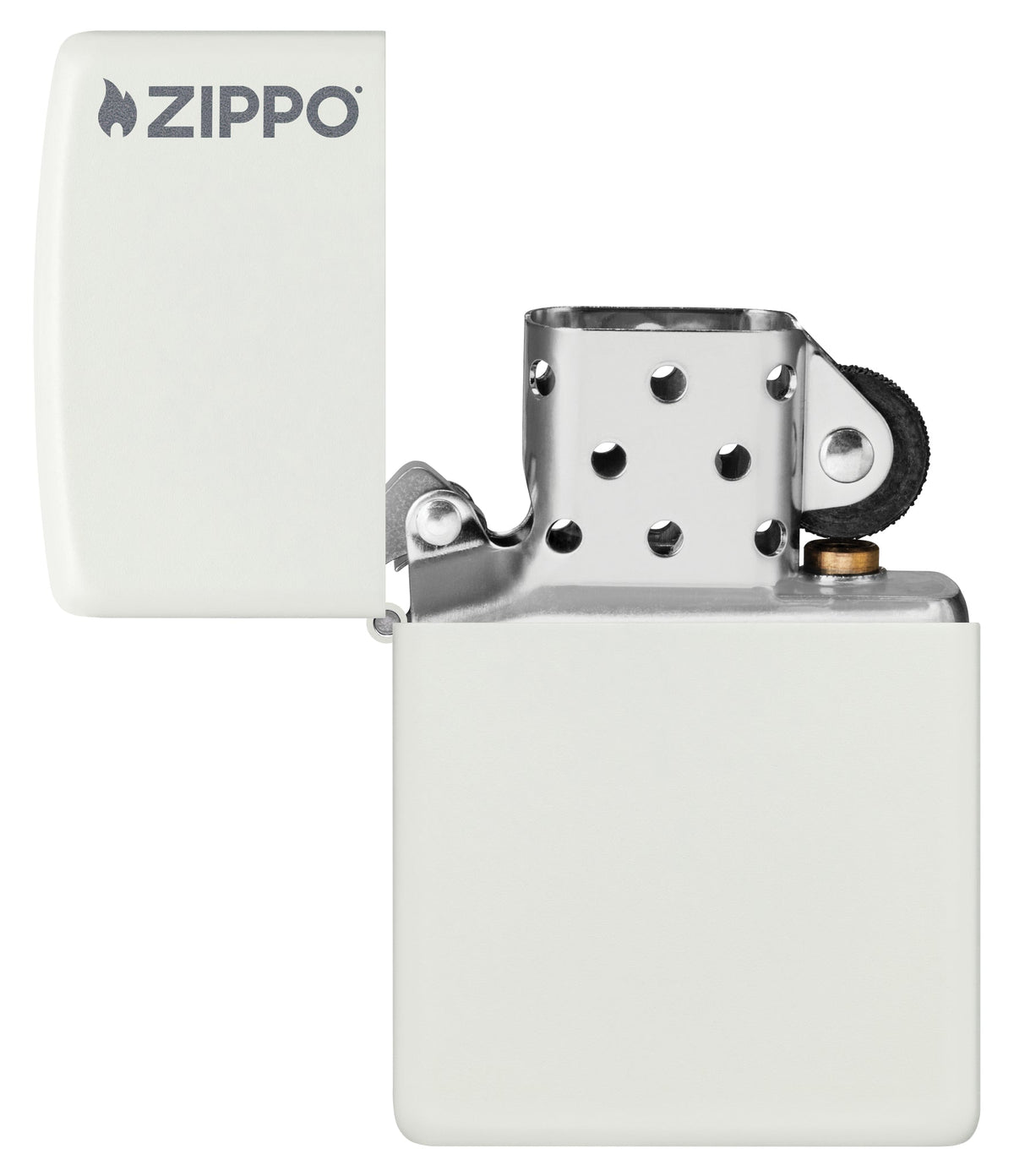 Zippo Upaljač 214ZL White Matte sa Logom – slika 4