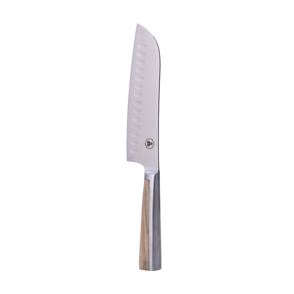 Laguiole Kuhinjski Nož Santoku sa Drškom od Jasena i Čelika – slika 4