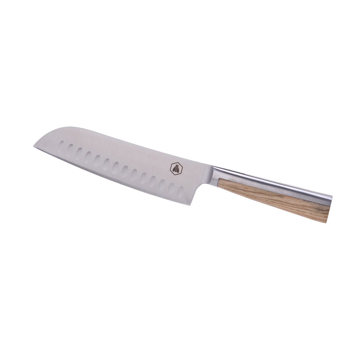 Laguiole Kuhinjski Nož Santoku sa Drškom od Jasena i Čelika – slika 7