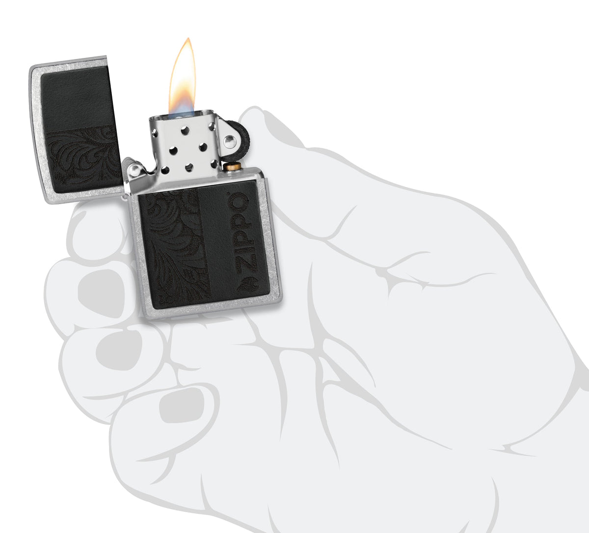 Zippo Upaljač 46919 Leather Emblem Design – slika 6