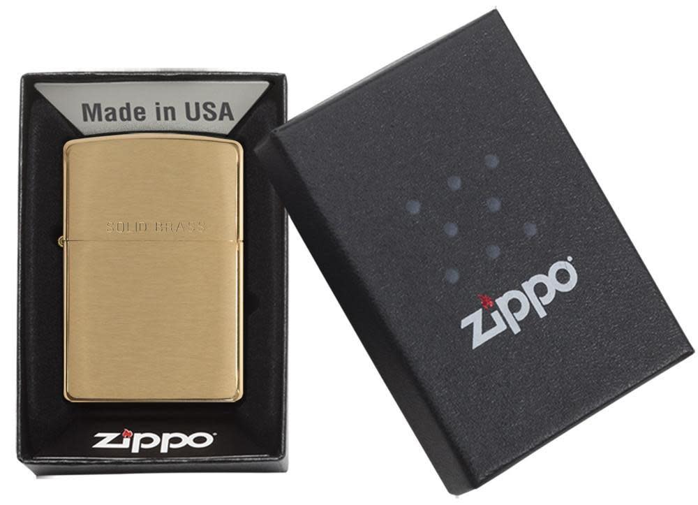 Zippo Upaljač 204 Classic Brushed Brass – slika 5