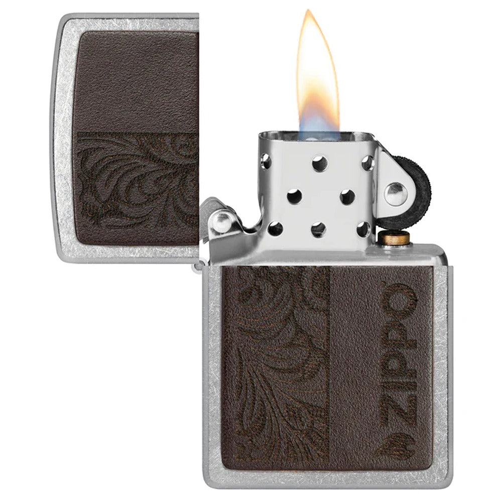 Zippo Upaljač 46920 Leather Emblem Design – slika 10