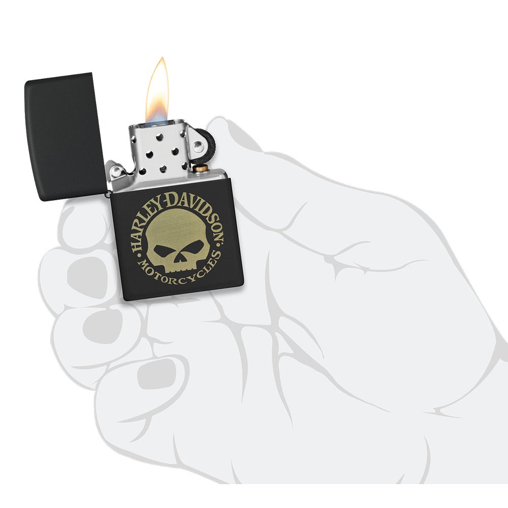 Zippo Upaljač Harley-Davidson Skull – slika 4