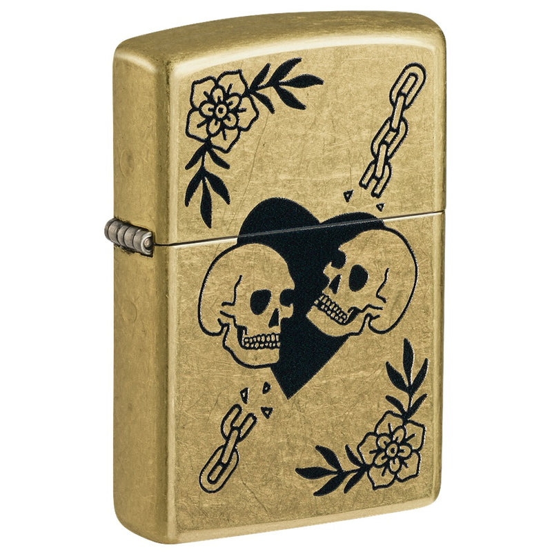 Zippo Upaljač Love Skulls
