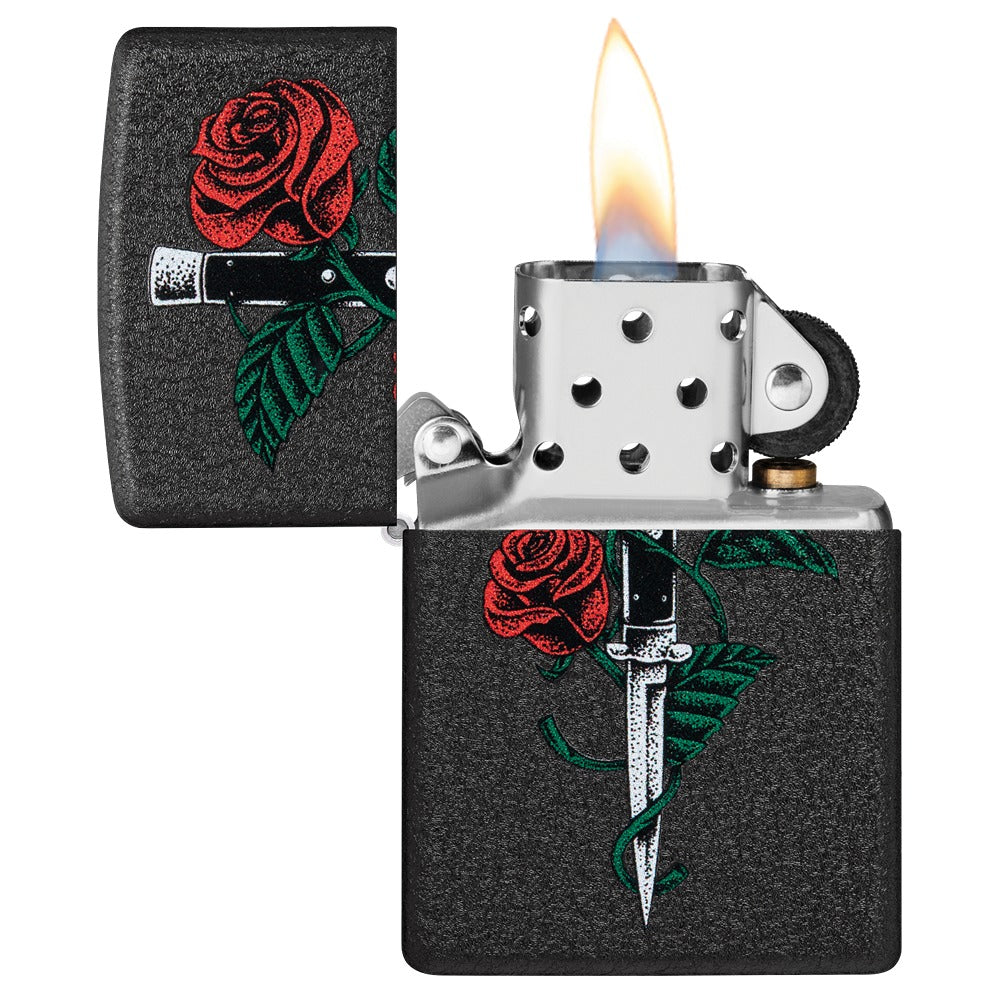 Zippo Upaljač 49778 Rose Dagger Tattoo Design – slika 10