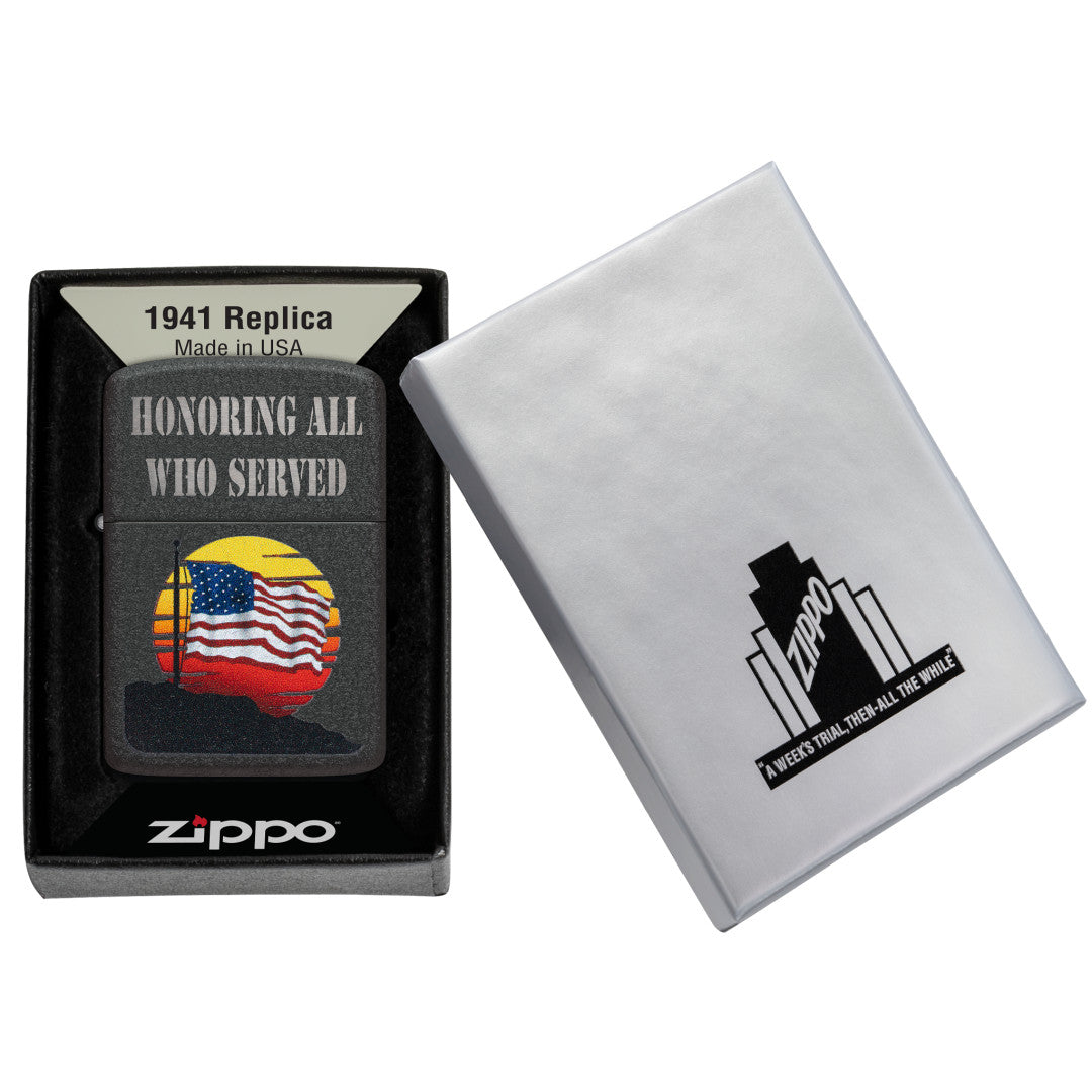 Zippo Upaljač 28582 Black Crackle Replica 1941 – slika 7