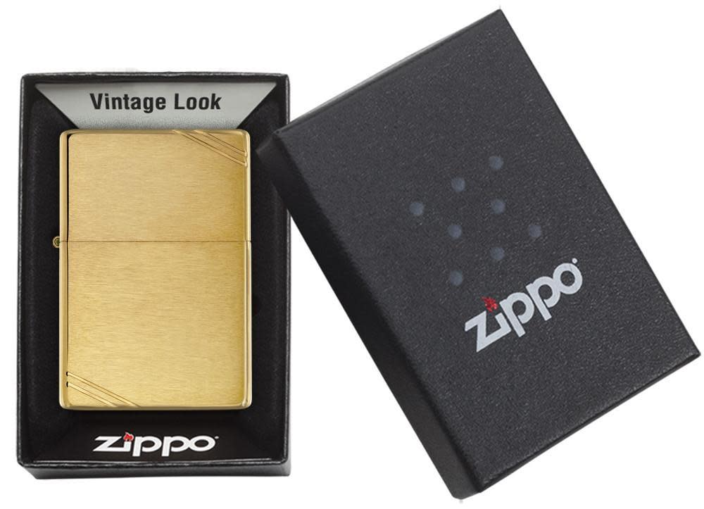 Zippo Upaljač 240 Vintage Brushed Brass – slika 5