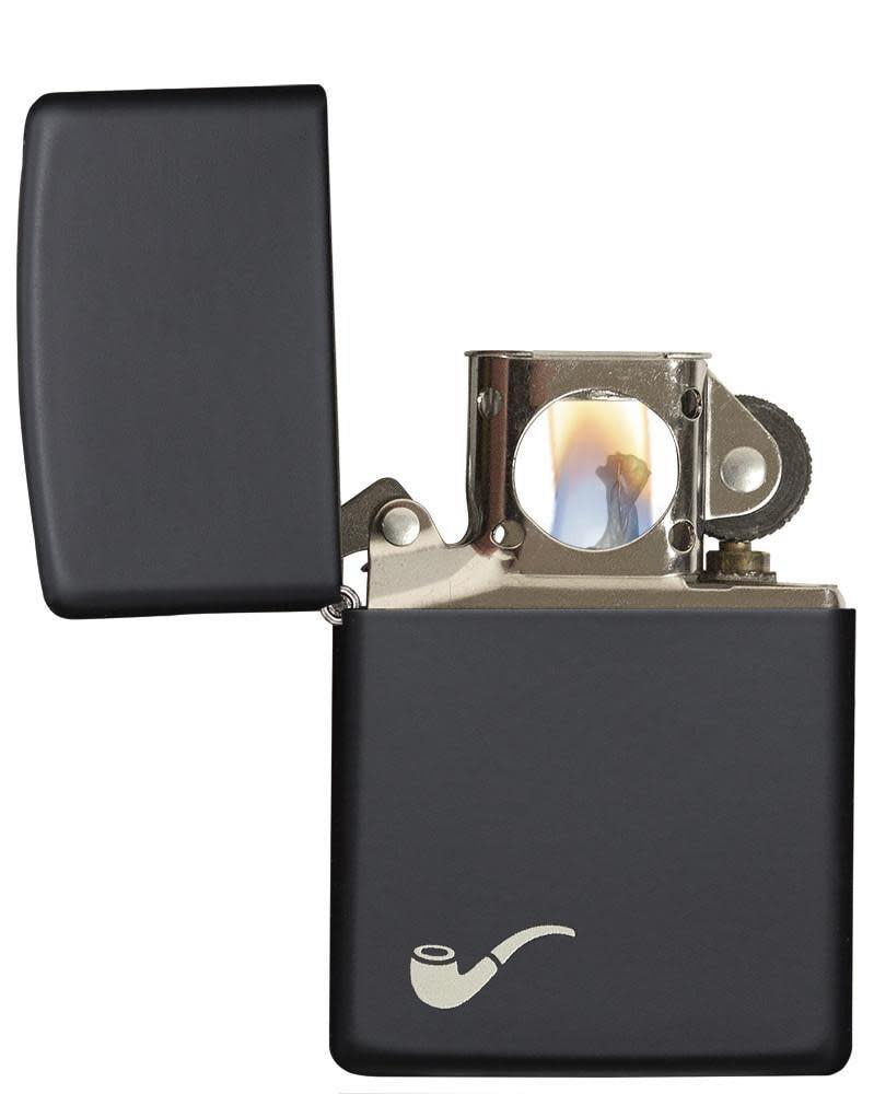 Zippo Upaljač 218PL Black Matte Pipe – slika 3