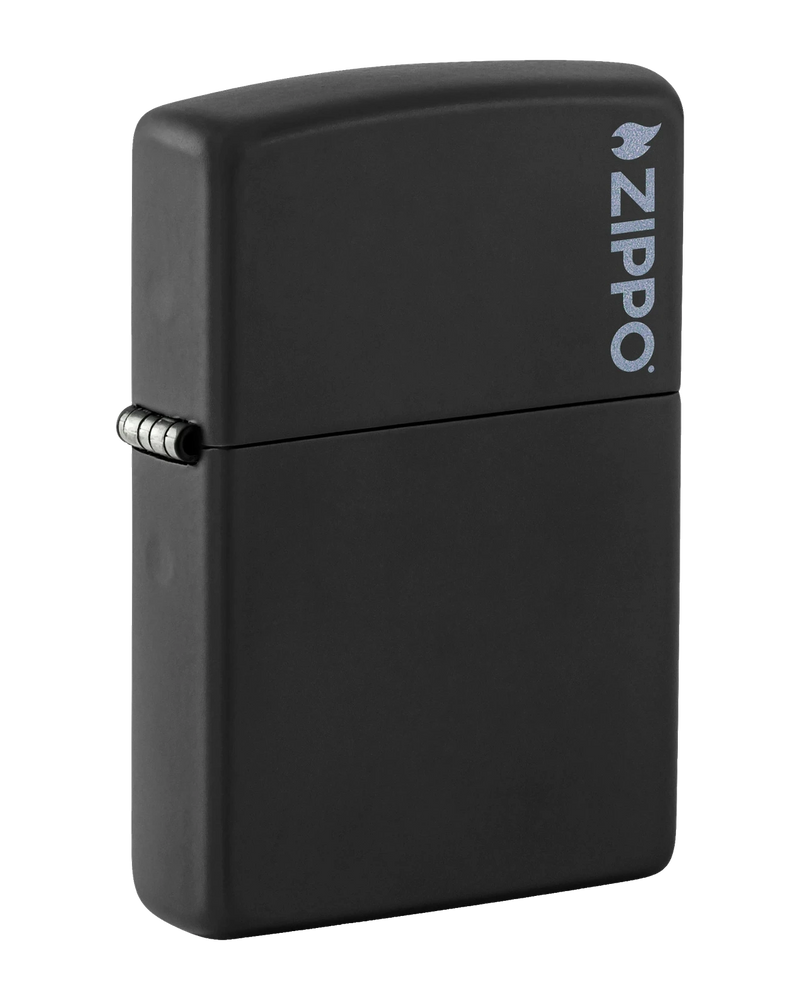 Zippo Black Matte Upaljač sa Logom