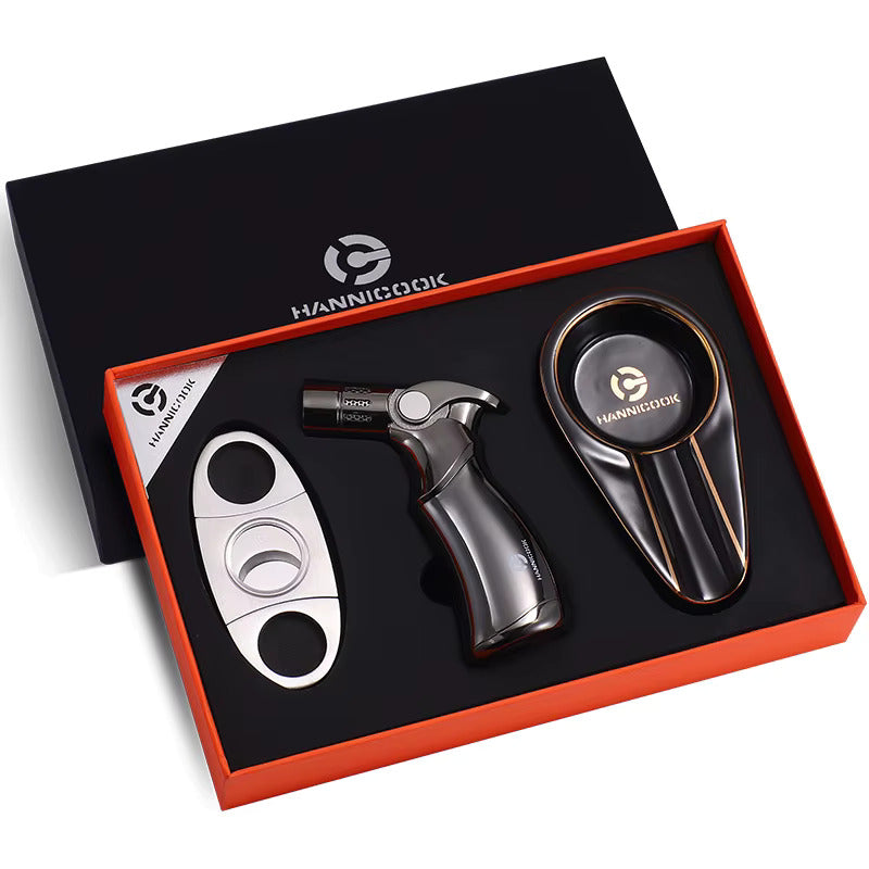 Hannicook Poklon Set Sekač, Upaljač i Pepeljara 659-003