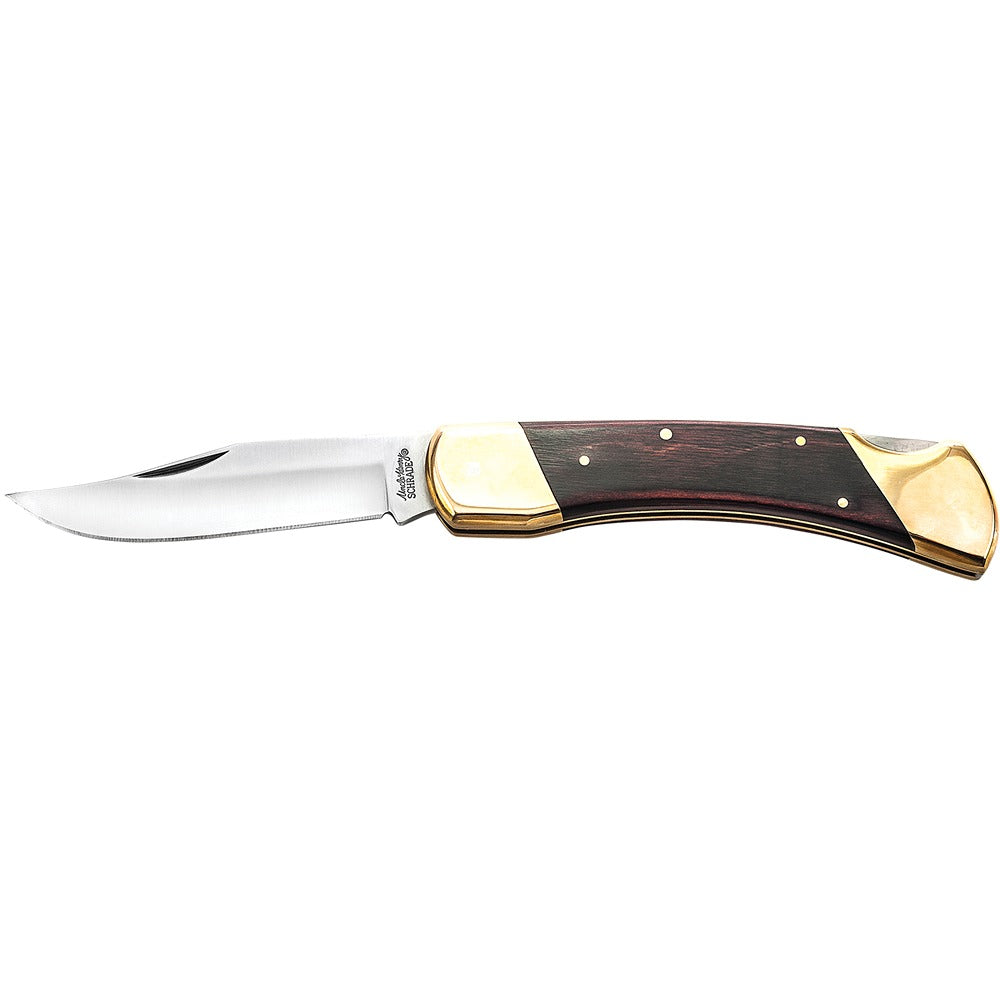 Schrade Uncle Henry Sklopivi Džepni Nož Bear Paw sa Kožnom Futrolom – slika 2