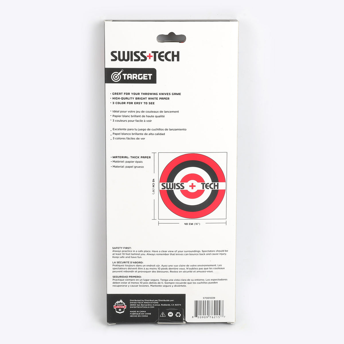 Swiss+Tech Mete za Gađanje 10 kom 40x40cm