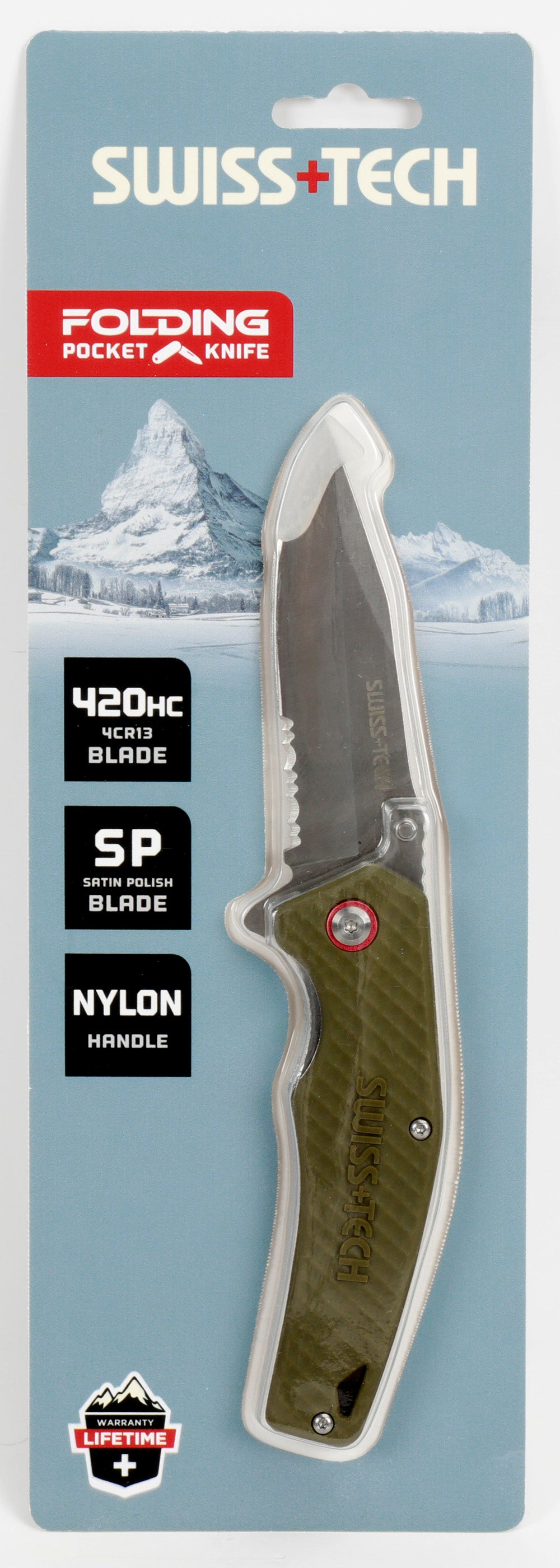Swiss+Tech Nož na Preklapanje 3.5" – slika 2