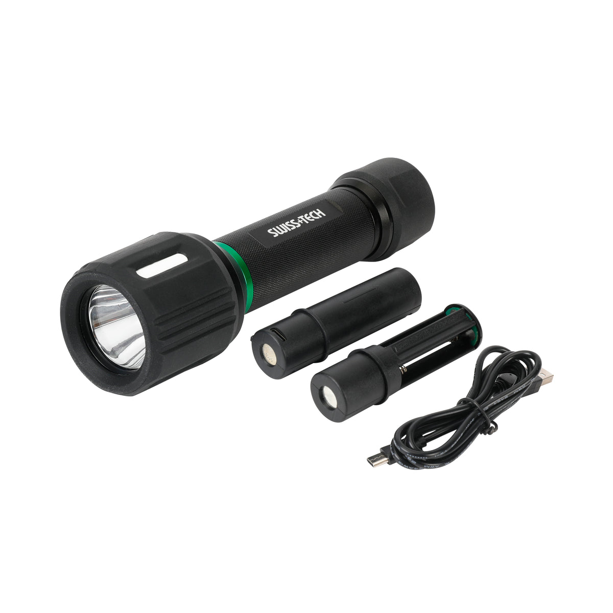 Swiss+Tech LED Punjiva Baterijska Lampa 3AAA&18650 – slika 2