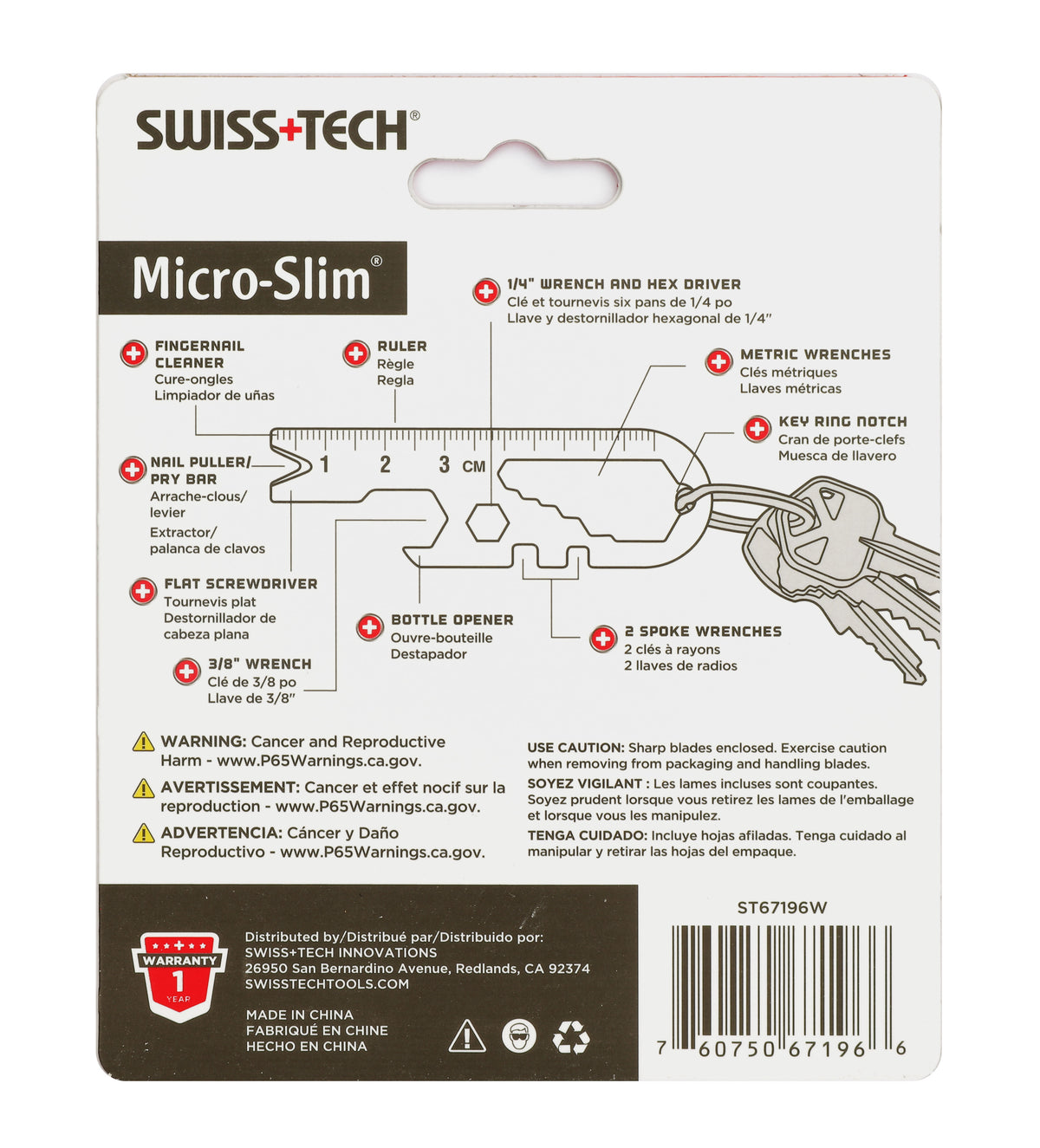 Swiss+Tech Micro-Slim Ravni Alat 14u1 – slika 5