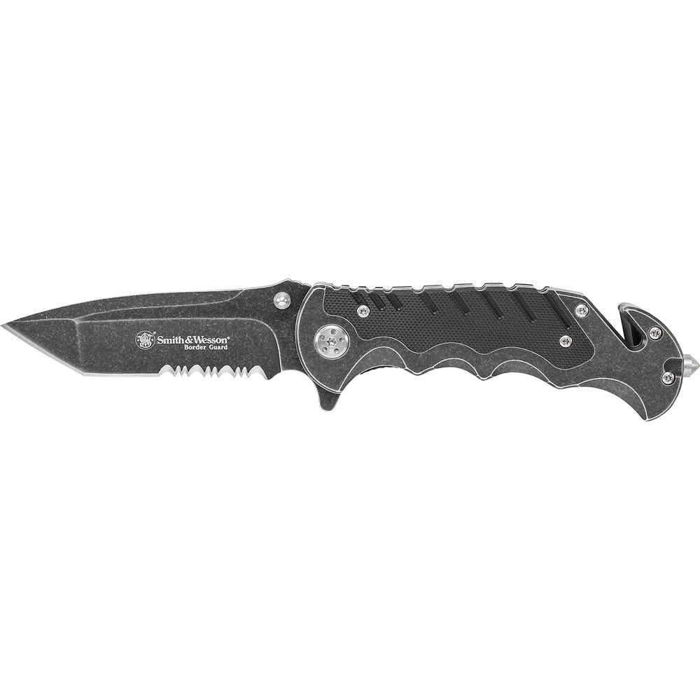 Smith & Wesson Sklopivi Džepni Nož Border Guard Serrated Stonewash – slika 2