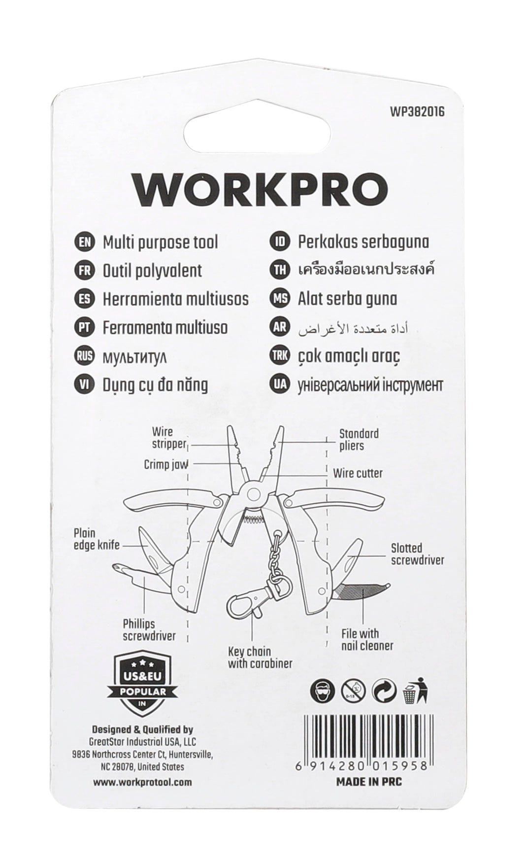 Workpro Mini Alat za Pecanje 9u1 – slika 8