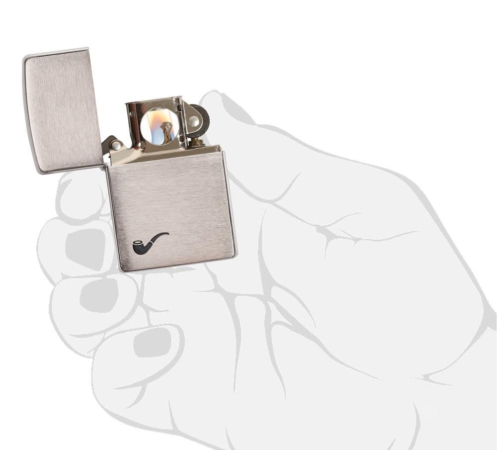 Zippo Upaljač 200PL Brush Finish Pipe – slika 4