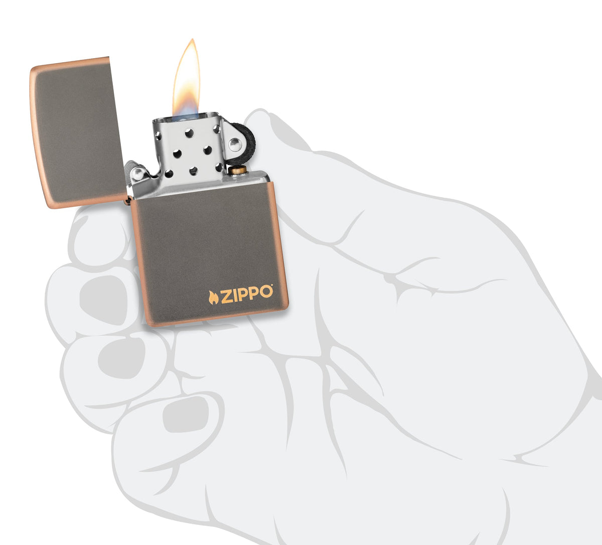 Zippo Upaljač 49839ZL Rustic Bronze sa Logom – slika 6