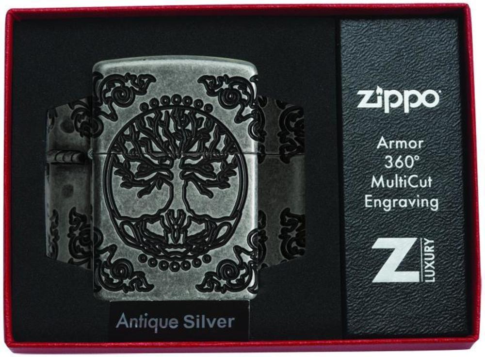 Zippo Upaljač 29670 Armor Tree of Life – slika 4