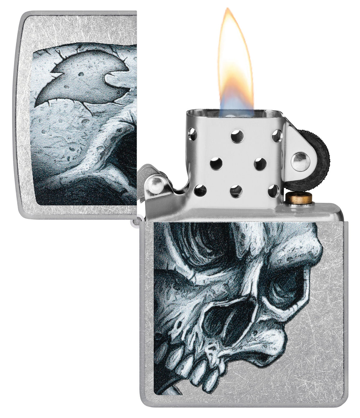 Zippo Upaljač 46587 Skull and Flame – slika 4