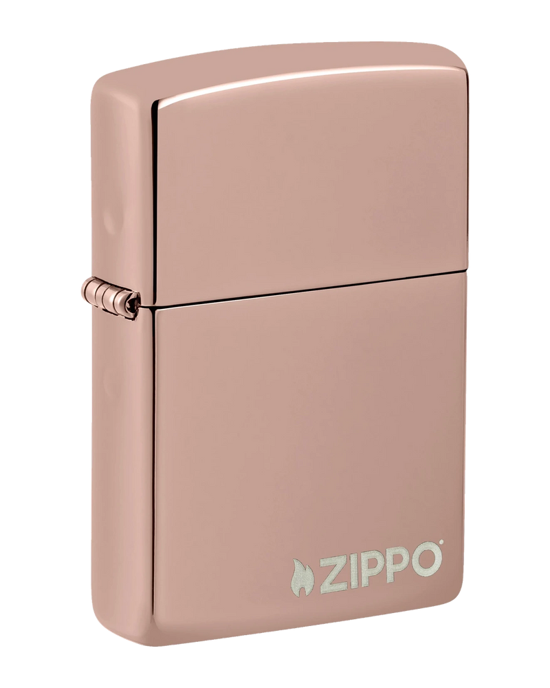 Zippo High Polish Rose Gold Upaljač sa Logom