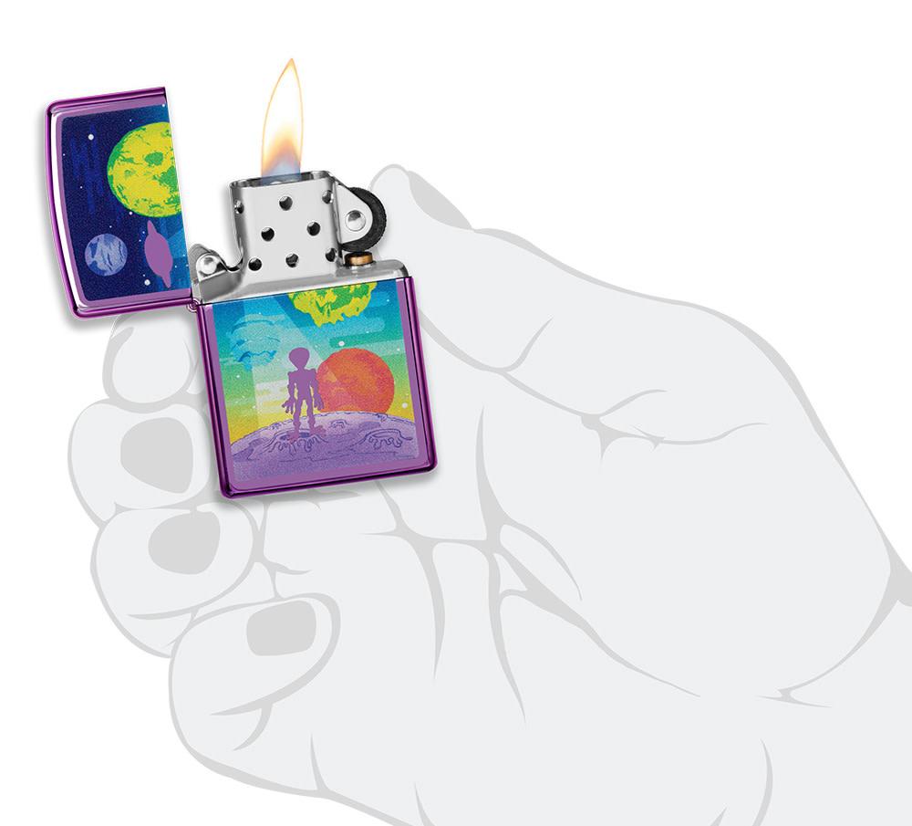 Zippo Upaljač 24747 High Polish Purple – slika 4