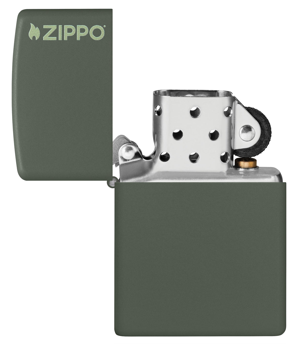 Zippo Upaljač 221ZL Green Matte sa Logom – slika 4