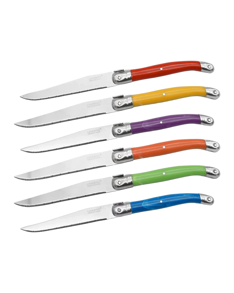 Laguiole Heritage Color Set Noževa za Stek 6/1