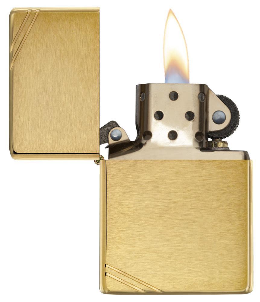 Zippo Upaljač 240 Vintage Brushed Brass – slika 3
